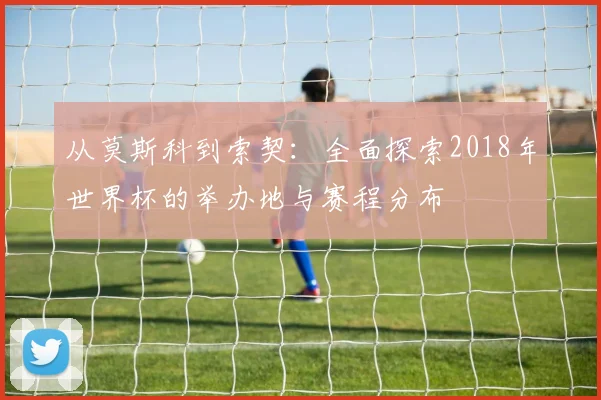 从莫斯科到索契：全面探索2018年世界杯的举办地与赛程分布